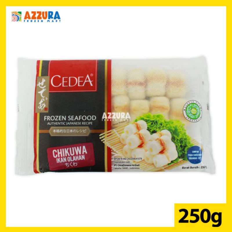 

Cedea Chikuwa Frozen Seafood Ikan Olahan 250g