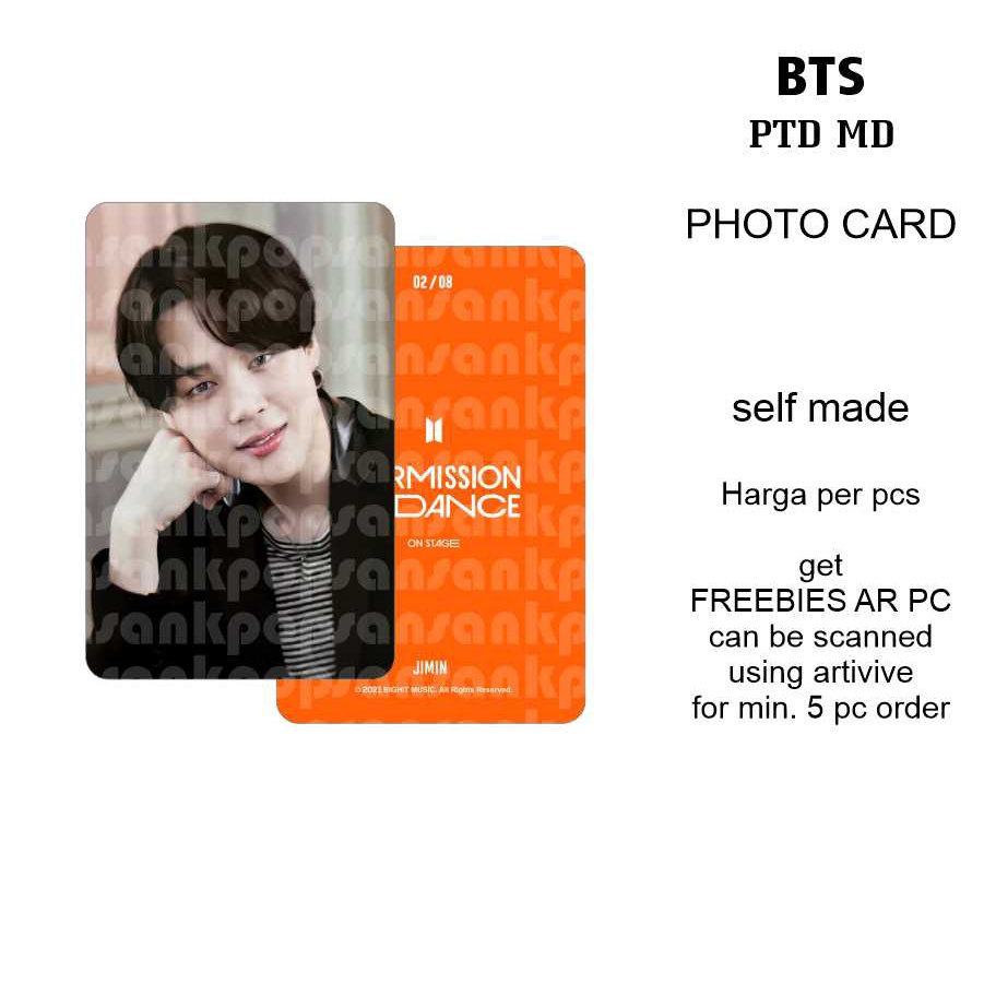 photo card bts versi Bangtan PTD MD 1-4 unofficial