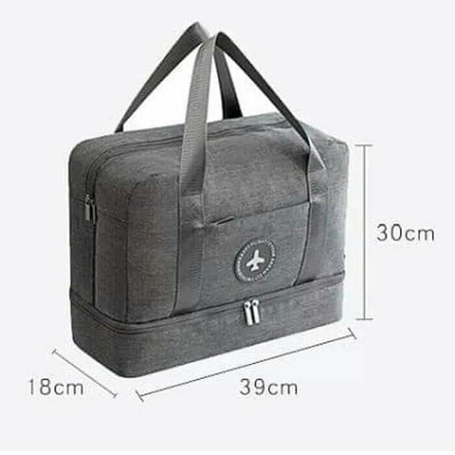 3 Layer Travel Bag/ Tas travel gym import 3 sekat multi fungsi