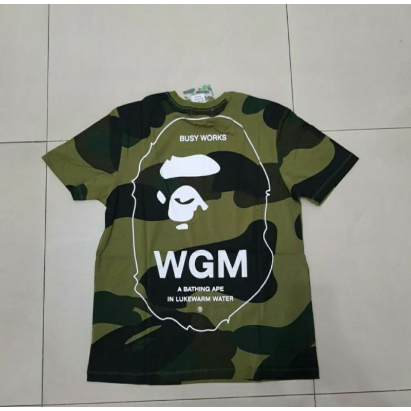 T-Shirt / Kaos Bathing Ape Bape Army Camouflage WGM Edition Premium