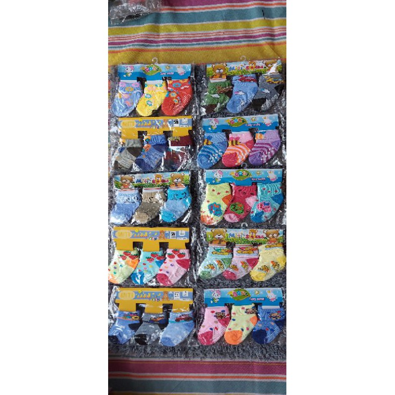 kaos kaki bayi isi 3 pasang /  Kaos Kaki newborn / Kaos Kaki 3in1 / Kaos Kaki bayi cowok / Kaos Kaki Bayi perempuan / kaos Kaki Bayi Murah