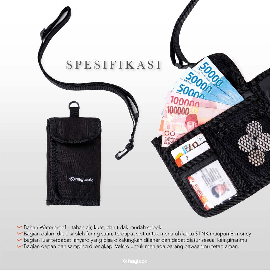 HEYLOOK Project - Sling Wallet TOKYO Waterproof Dompet Kartu Anti Air Sling Bag Wallet