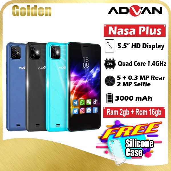 Advan Nasa Plus 2/16 Ram 2gb Internal 16gb Resmi