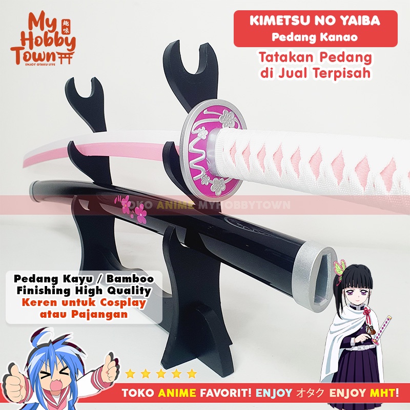 Replika Pedang Bambu Nichirin Demon Slayer Kimetsu no Yaiba Kanao Tsuyuri Cosplay Property