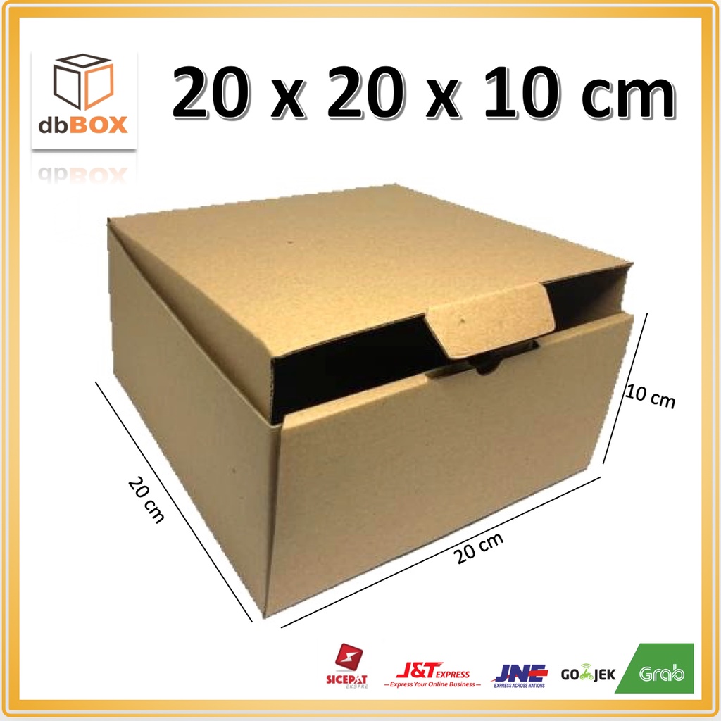 

Kardus 20x20x10 cm....Die Cut kotak Kue tart -aksesoris-dll