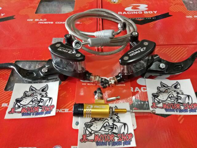 KOPLING HIDROLIK HYDRAULIC SET RCB -SEPAKET MASTER REM DAN KOPLING RCB PLUS HIDROLIK PUMP DAN SELANG