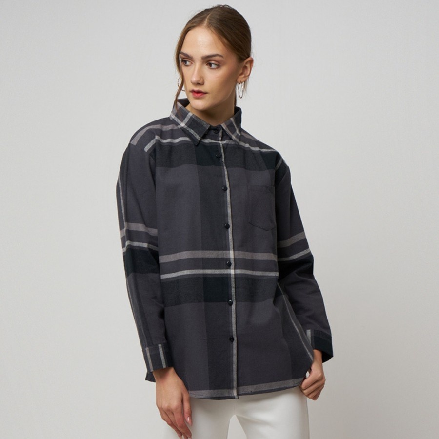 Kemeja cringkel airflow jumbo wanita Kemeja outer blouse lengen panjang J3Z1 putih terbaru 2023 over