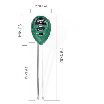 Soil Moisture Meter 3 IN 1 - Alat Ukur PH/Kelembaban/Intensitas Cahaya