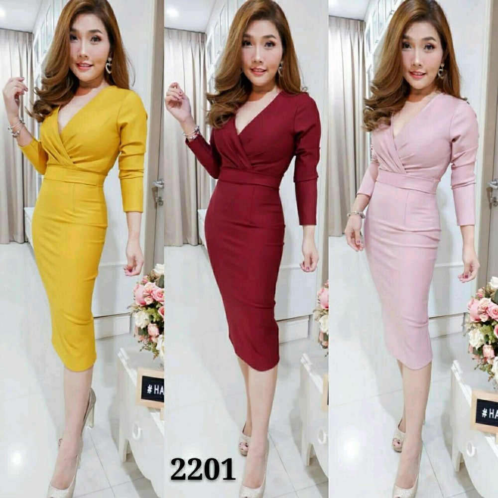 BAJU MINI DRESS WANITA SPAN SEXY DRES MODIS MURAH SCUBA MUSTARD PINK MAROON ELEGAN DENEICOLLECTION