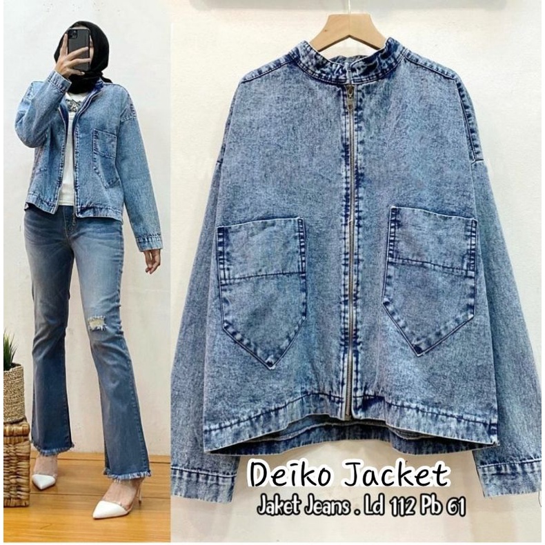 DEIKO JACKET JEANS | JACKET JEANS WANITA KEKINIAN