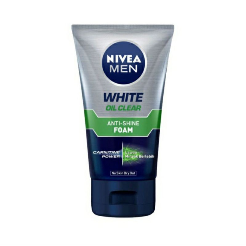 Nivea men facial foam white oil clear
