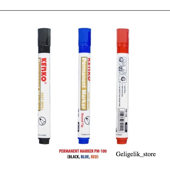 

Spidol Permanent KENKO PM-100/Spidol Permanen/Permanent Marker KENKO (1 PCS)