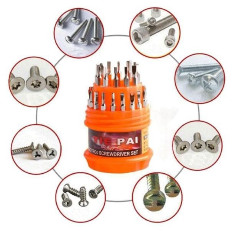 OBENG SET MAGNETIC MULTIFUNGSI 31 in 1 MINI SCREWDRIVER TERMURAH