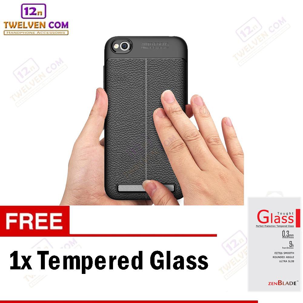 Case Auto Focus Softcase Casing for Xiaomi Redmi 5a - Hitam + Free Tempered Glass