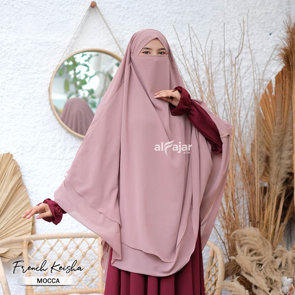 Jilbab Khimar French Jumbo Syar'i Keisha by Alfajar-4