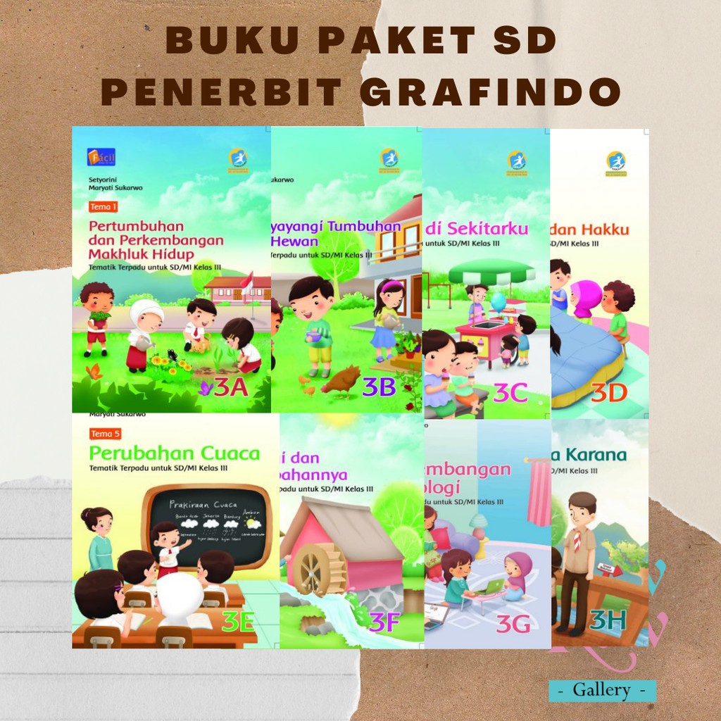 Buku Tematik Terpadu Kelas 3 / III SD/MI Semester 1 dan 2 - Facil