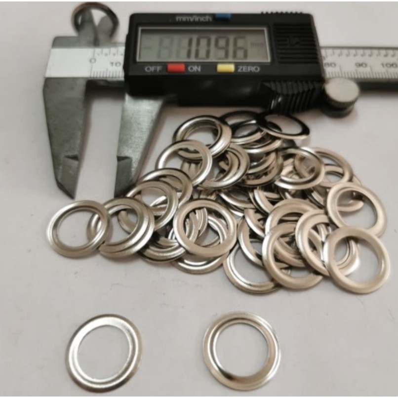 [10gross] ring mata ayam 24 / pasangan mata ayam banner 10mm nikel