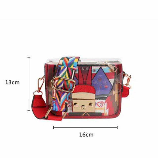 Tas Selampang Pelangi Wanita / Velove Bag Jims Honey / Tas Import Berkualitas