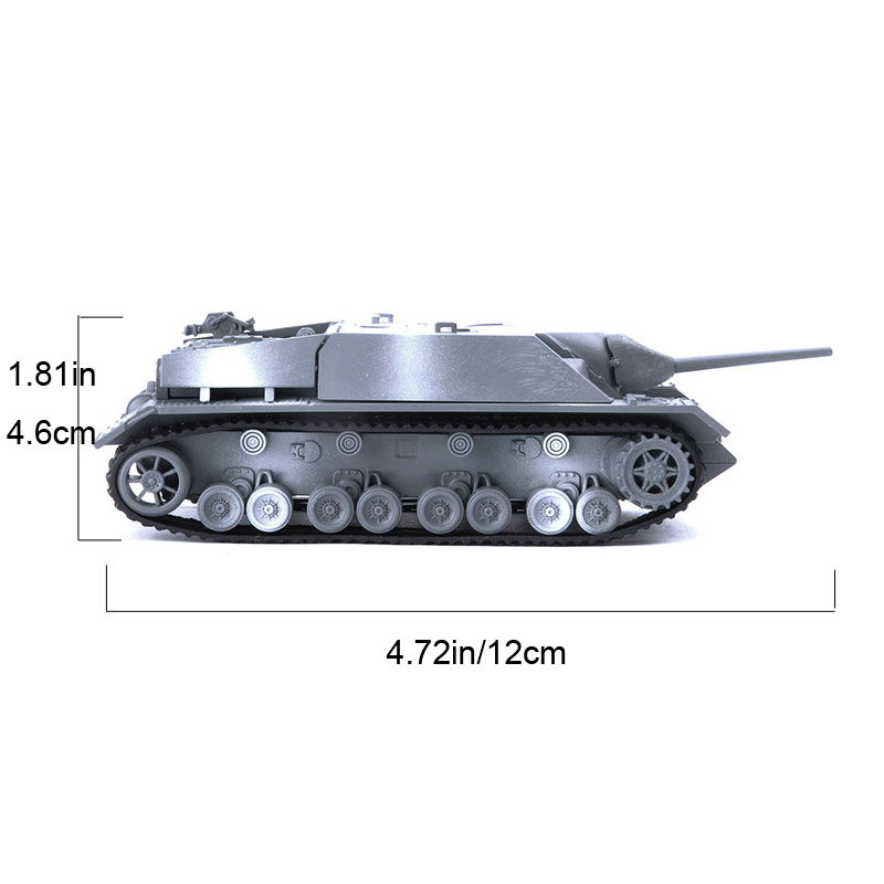 Miniatur Tank Jerman Jagdpanzer IV Sd.Kfz.162 4D Skala 1 / 72 Bahan Plastik Untuk Koleksi