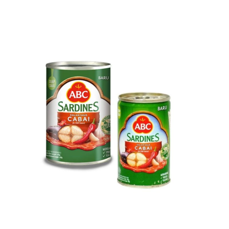 

Sarden ABC Cabai 155g dan 425g (isi 3)