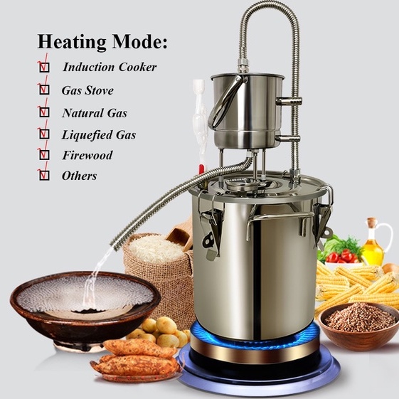 Distiller Machine | Alat Penyulingan Minyak Atsiri | Oil Destilasi | Hydrosol Distiller 22L