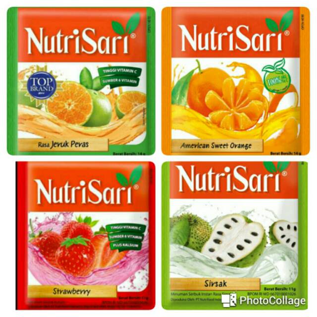 

Nutrisari serenceng isi 10 sachet jeruk peras,anggur,strawberry,sirsak,leci dll