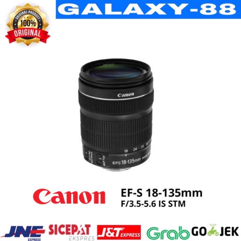 LENSA CANON EF-S 18-135MM F/3.5-5.6 IS STM LENSA D,SLR CANON ORIGINAL