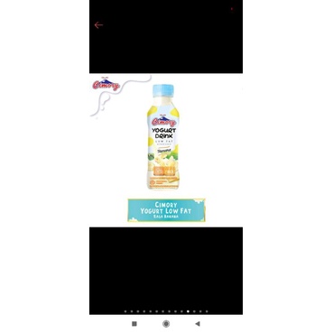 Cimory yogurt drink 250 ml banana low fat