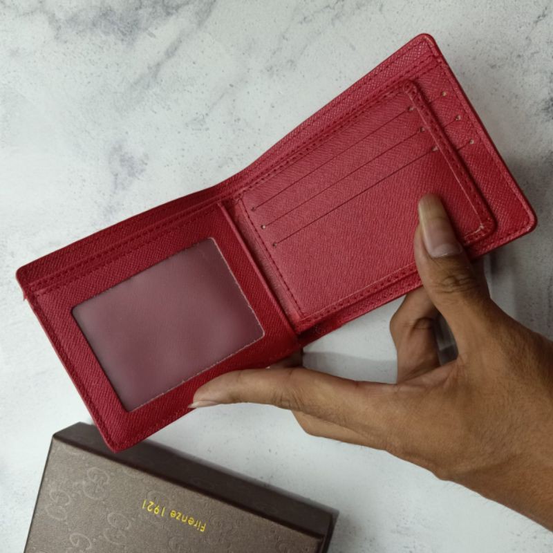 Dompet Lipat Gucci Capitan Red Import Quality