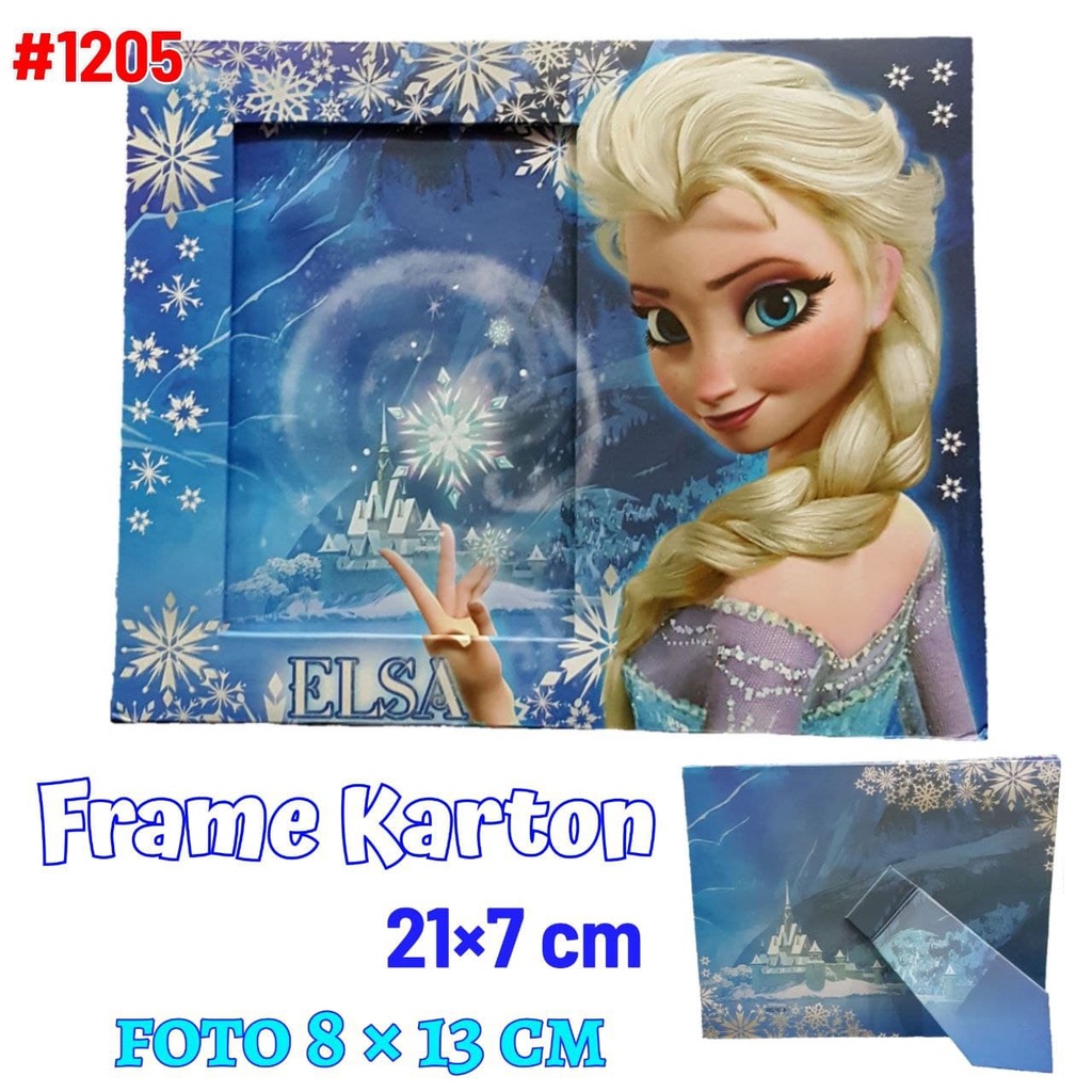 Jual Frame Foto Karton Elsa Frozen / Bingkai Foto Frozen / Frame Elsa ...