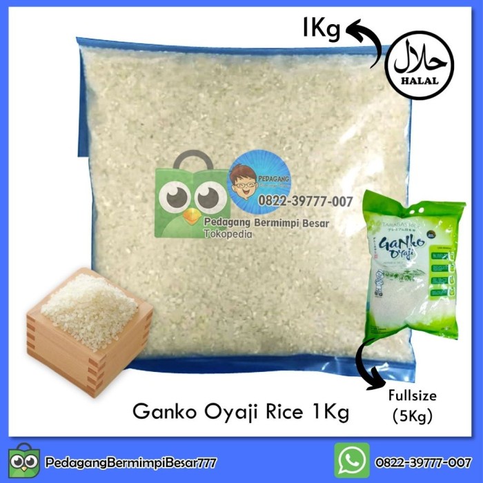 

540ffipp Ganko Oyaji Japan Rice 1Kg Original | Beras Jepang | Beras Sushi 244Q4012