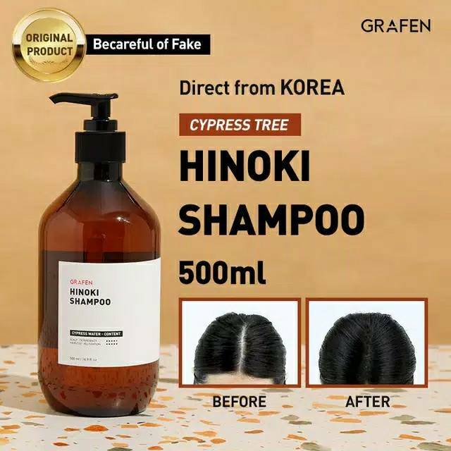 SHARE GRAFEN HINOKI SHAMPOO ORIGINAL ATASI RAMBUT RONTOK