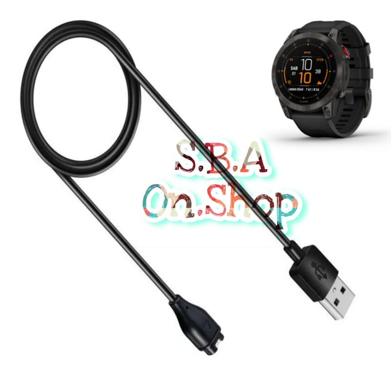 Charger Cable Kabel Usb Port Cas Casan Tipe A C Type Jam Tangan Garmin Epix 2 Gen 2 Pro 47mm 51mm Ch
