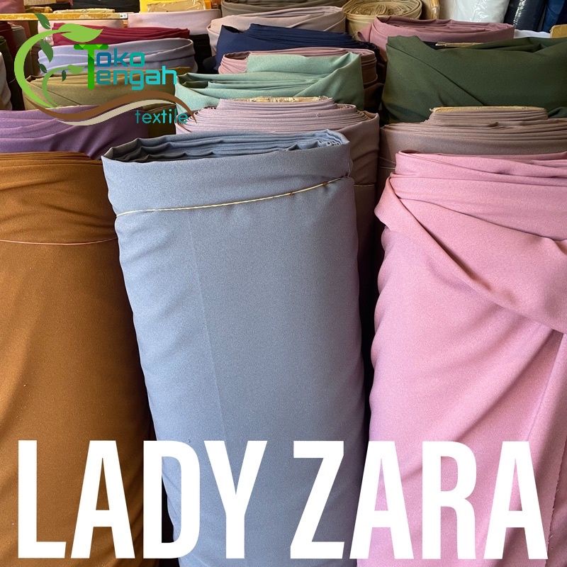 kain lady zara crep premium meteran harga/0.5m