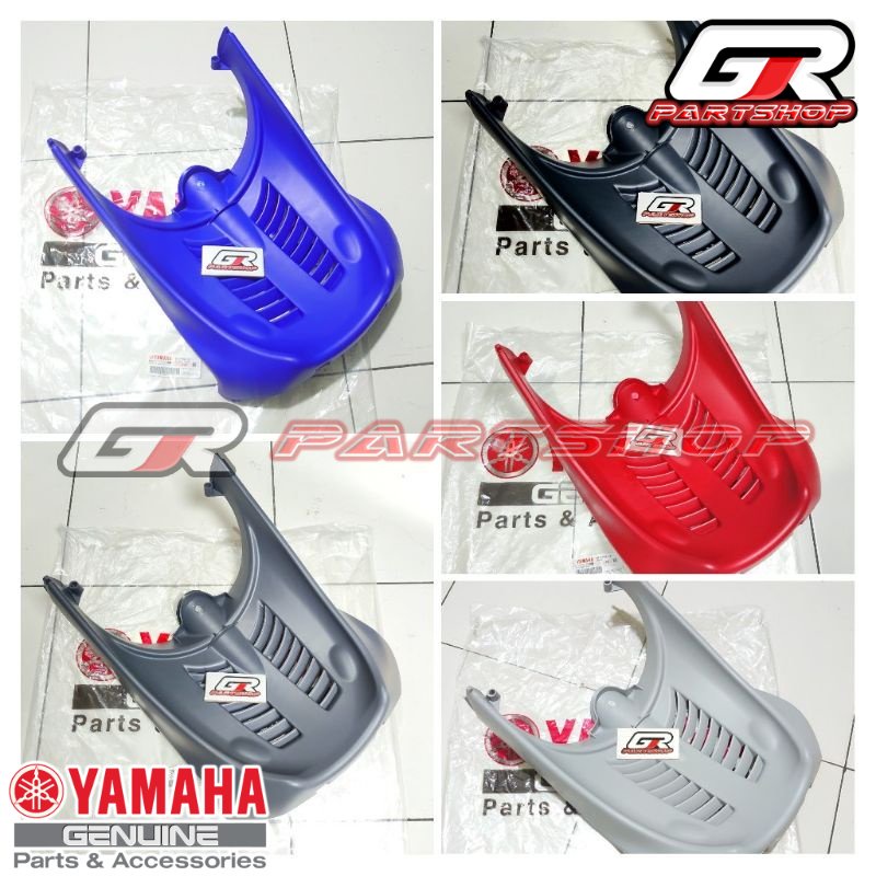 dek paru mio sporty smile ori ygp cover belakang spakbor sirip hiu hitam abu abu putih biru merah abu-abu muda/ silver original yamaha