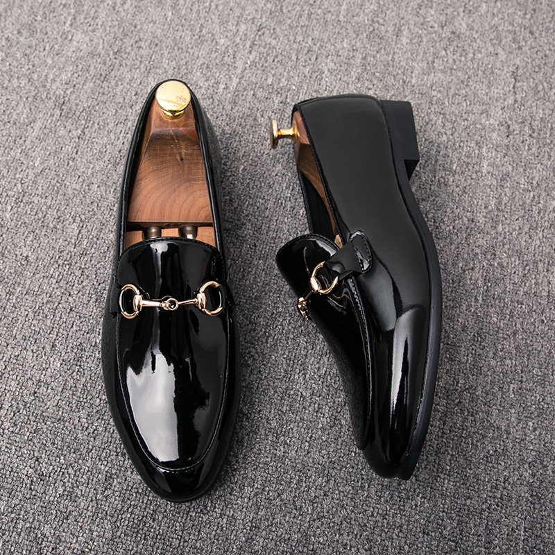 COD Sepatu Pantofel Pria Hitam Polos Pentofel Full Black Casual Loafer Cowok Sepatu Slip On Formal Kerja Kantor 179