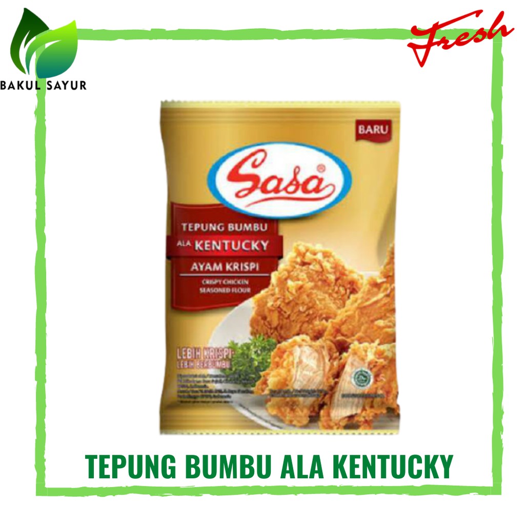 

SASA TEPUNG BUMBU KRISPI KENTUCKY SACHET - SAYUR SEGAR JAKARTA TIMUR
