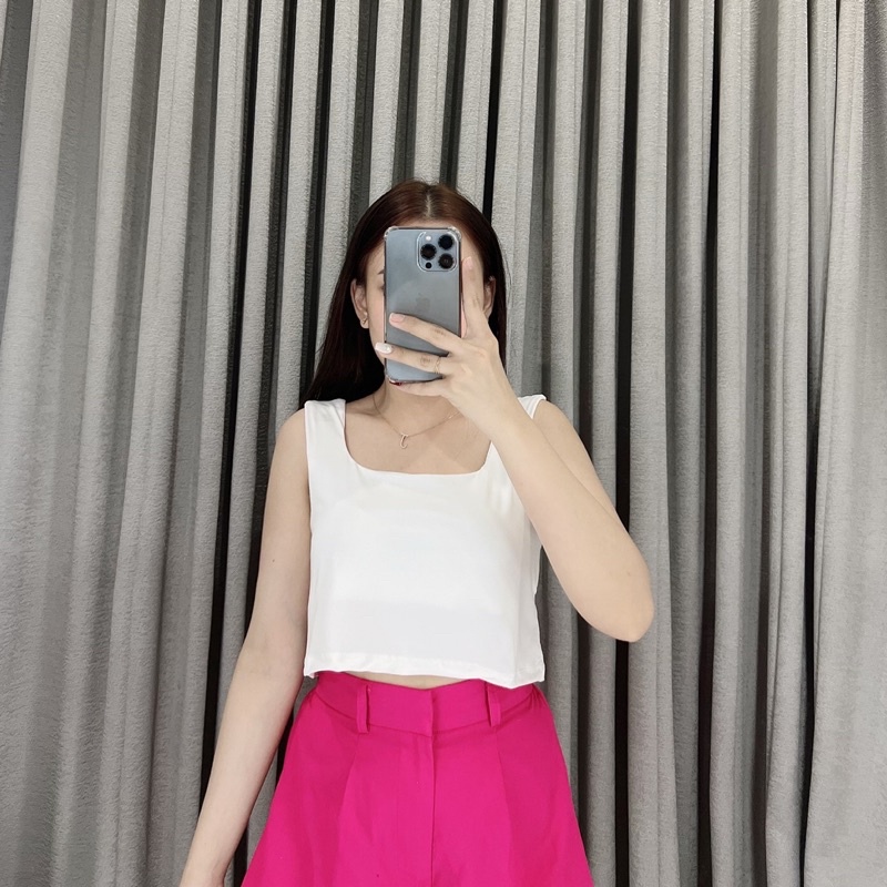 Tanktop Crop jersey 1740 | Tanktop crop | Korea crop tanktop