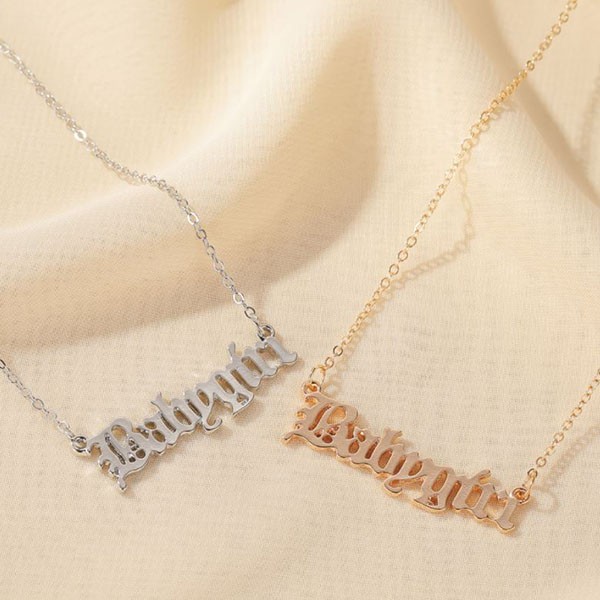 kalung fashion baby girl letter necklace (1h2) jka195