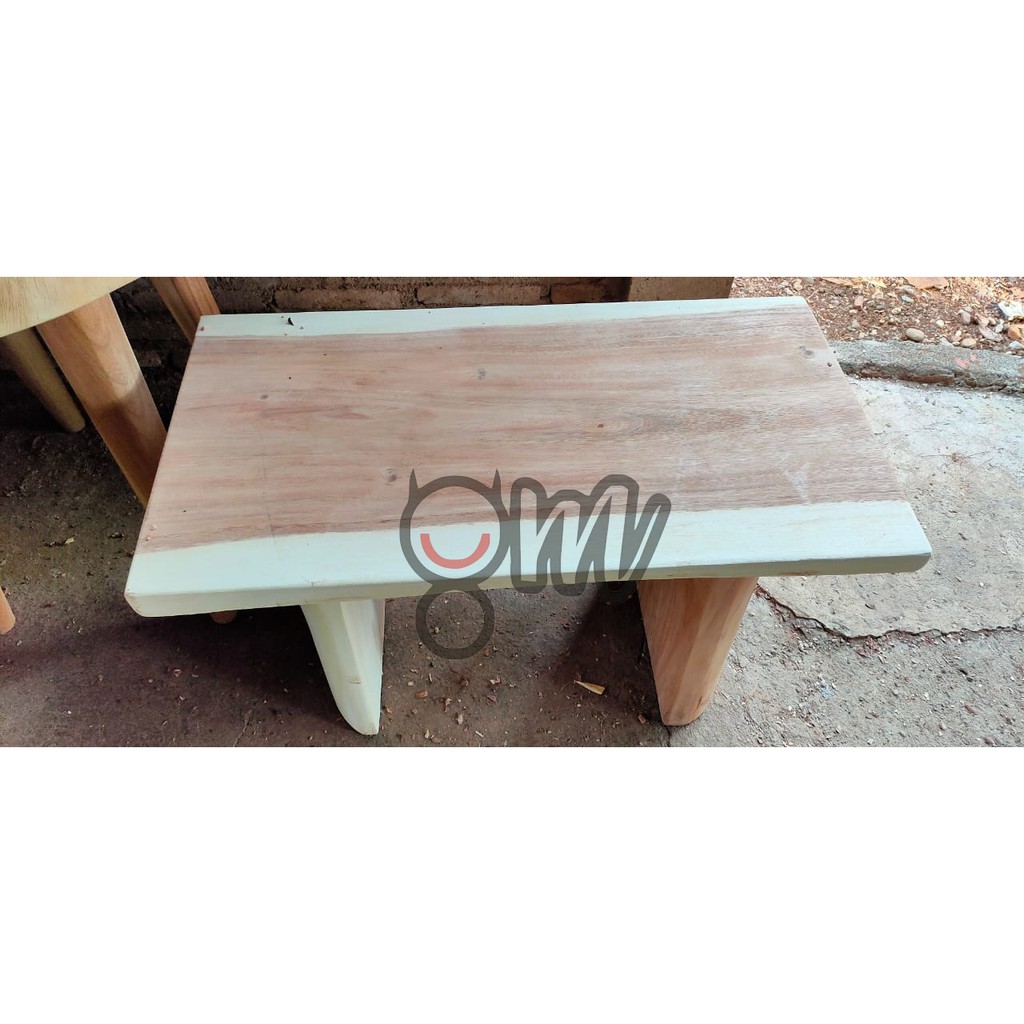 Bangku Teras Kayu Suar - Bangku Minimalis Kayu Trembesi - Kursi Cafe