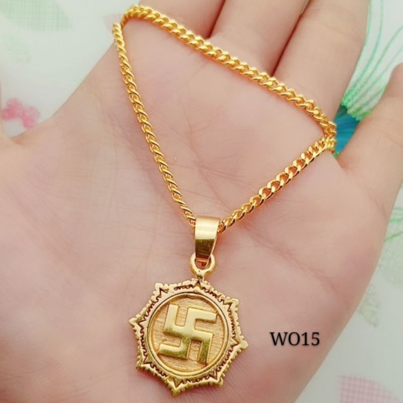 kalung titanium Swastika impor terbaru