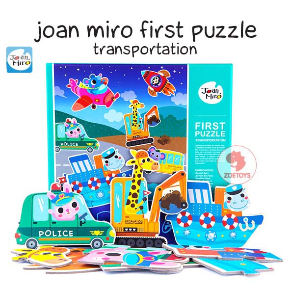 Zoetoys Joan Miro First Puzzle Animals ocean Wild Life | Mainan Edukasi Anak | Cari kado natal