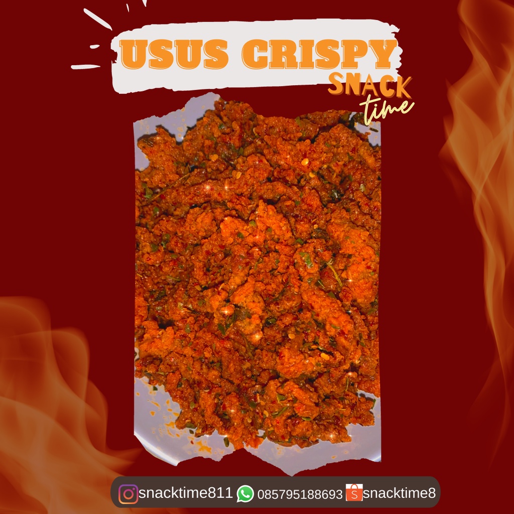 

Usus Crispy | Pedas Daun Jeruk 250G