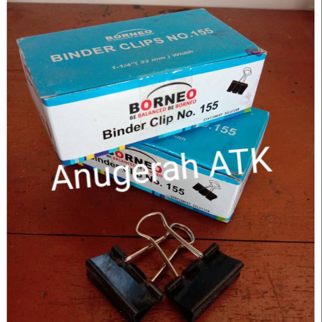 

Penjepit kerta binder clip no. 155 borneo