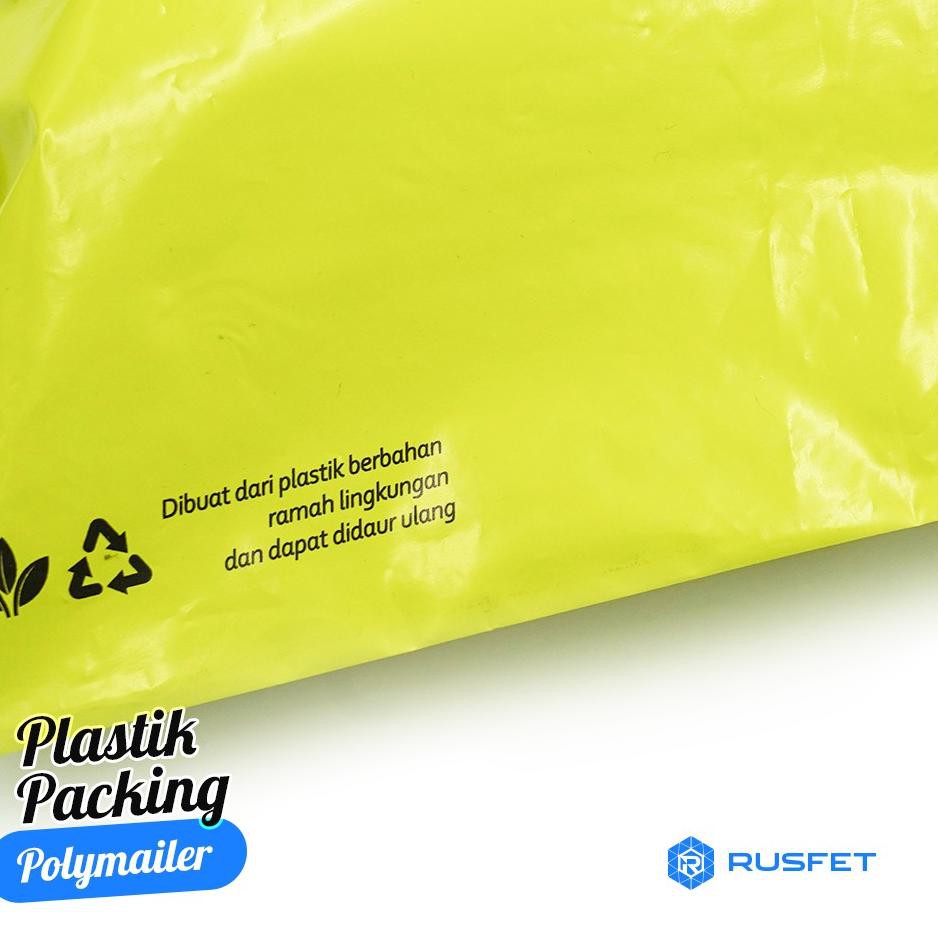 

2.2 (50pcs) - Plastik Packing | Amplop Packing | Plastik Polymailer 35x45 YELLOWGREEN - Rusfet