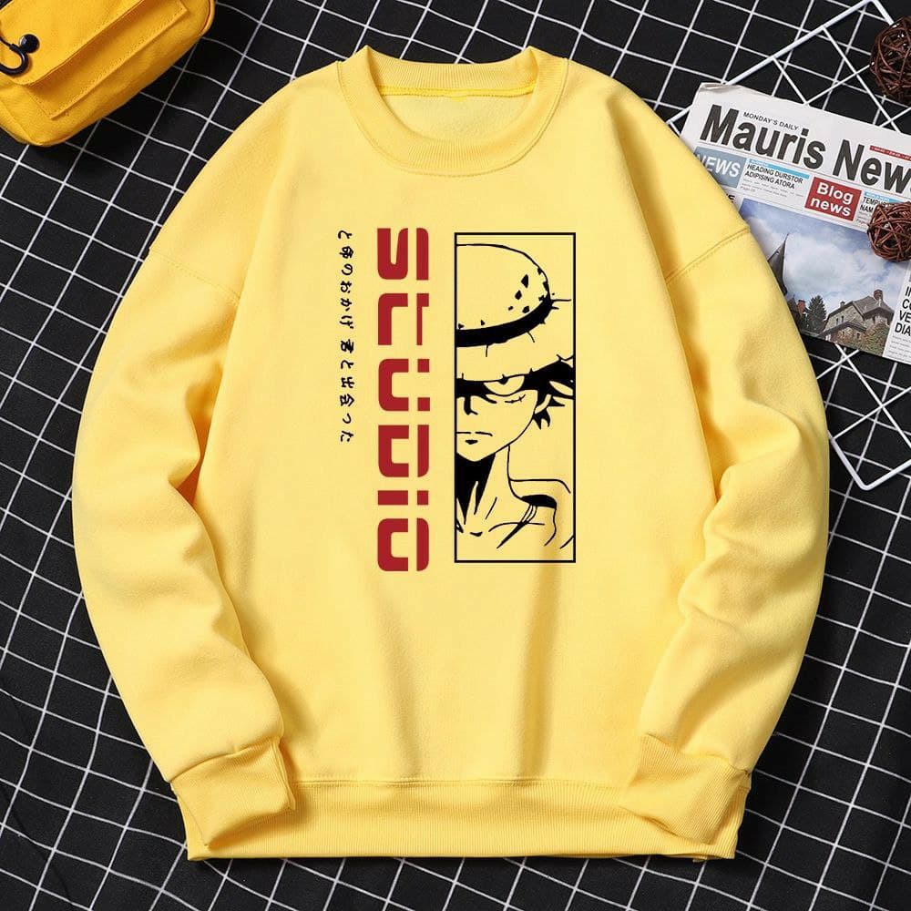 ANIME SWEATER LUFFY STUDIO SWEATER TEBAL /SWEATER UNISEX