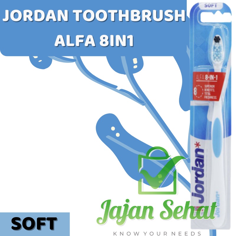 JORDAN TOOTHBRUSH SIKAT GIGI ALFA 8IN1 SOFT