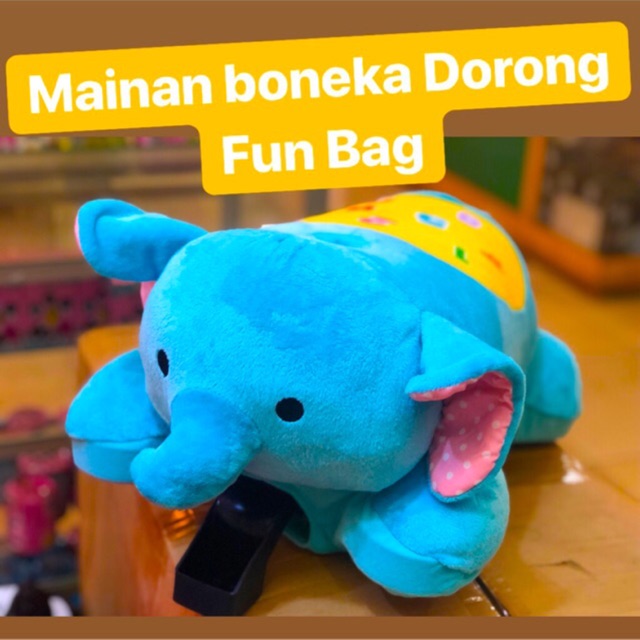Mainan Anak Skuter Bahan Boneka Roda 4 Fun Bike Sepeda Anak Mainan Dorong Anak Laki Perempuan