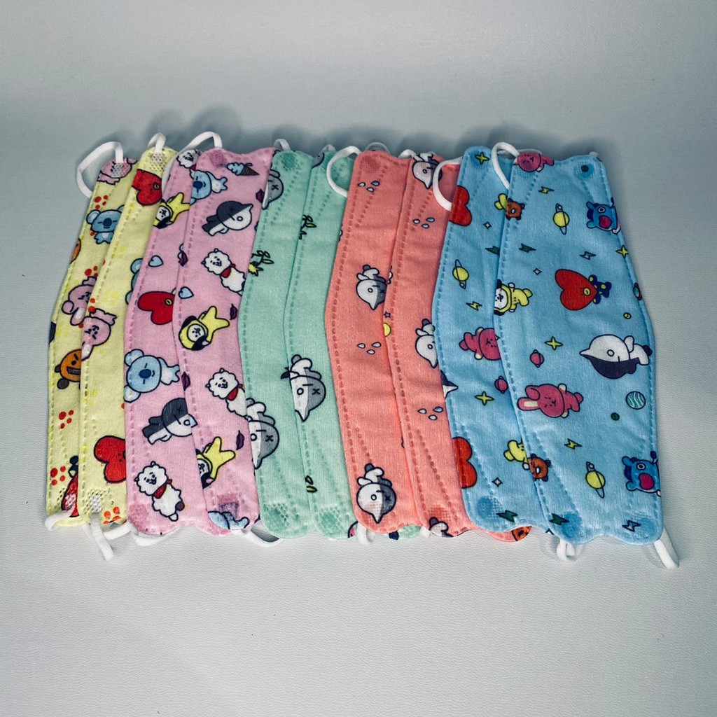 Masker BTS Anak Masker KF94 BTS isi 10