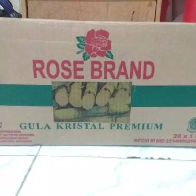 

[½ Karton = 10 KG] Rose Brand Gula Pasir Premium Gula Kristal Putih Manis Bersih